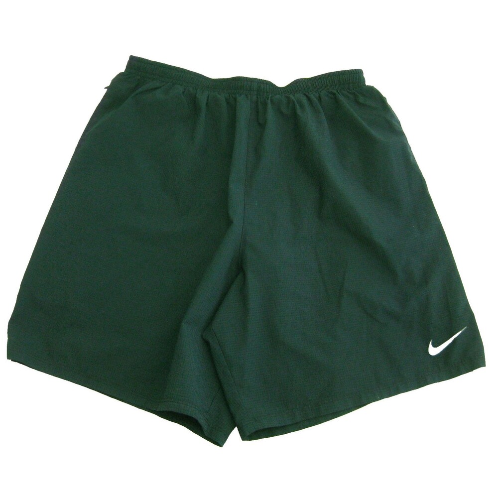 Nike Running Shorts Mens Medium Black Dri-Fit Reflective Logo Pockets Lined